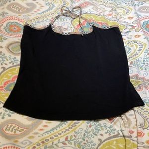 - Burberry halter new without tags size large black with Burberry trim.